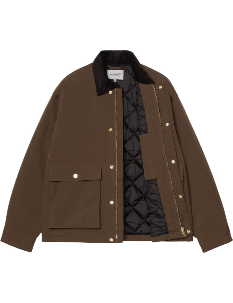 Carhartt WIP Quentin Jacket Tobacco & Black Quilted Lining