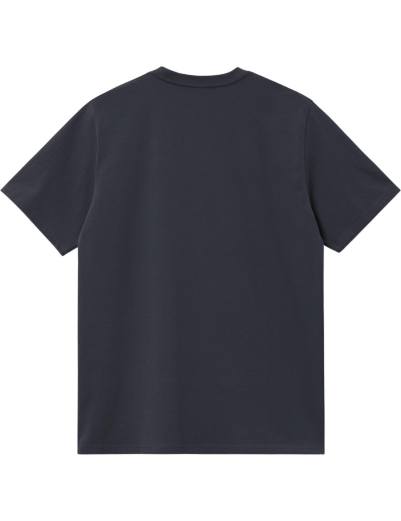 Carhartt WIP S/S Script T-Shirt Dark Navy & Scarab Back