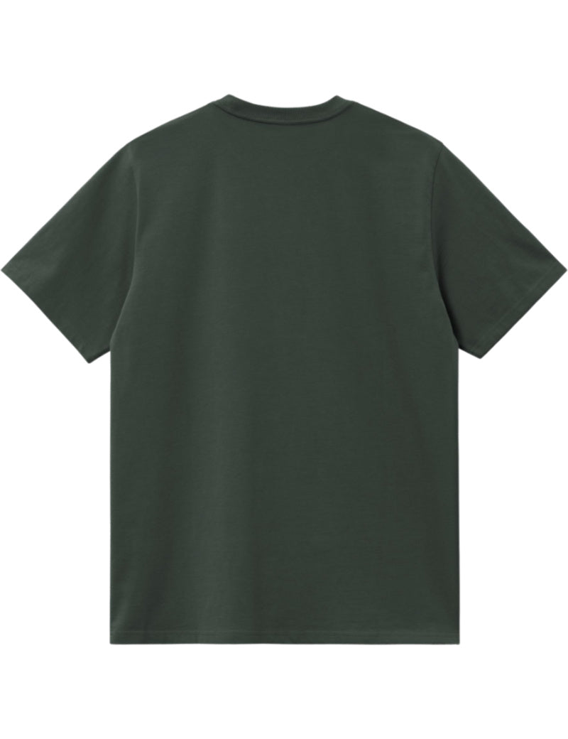 Carhartt WIP S/S Script T-Shirt Dark Scarab Palisander Back