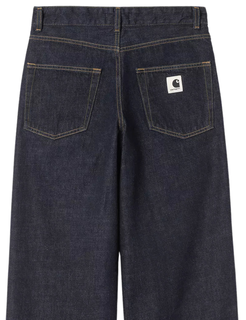 Carhartt WIP W' Lavine Pant Jeans Blue Rinsed Pocket Detail