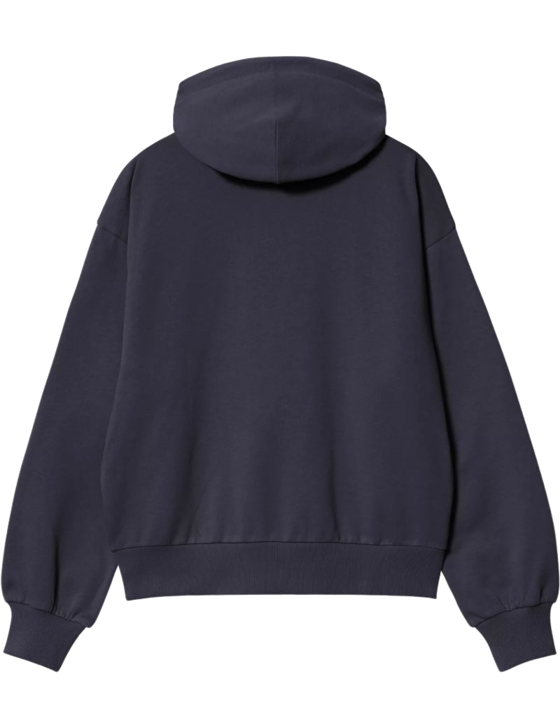 Carhartt WIP Women's Hooded Casey Sweatshirt Dark Navy & Silver Back