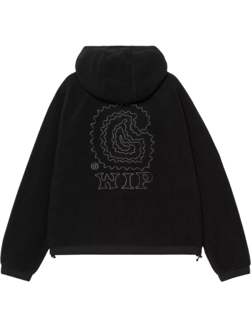 Carhartt WIP Women's Hooded Limn C Fleece Jacket Black & Flint Back