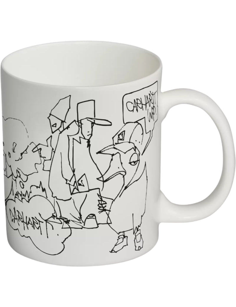 Carhartt WIP X Blinkerfluid Mug White & Black Side