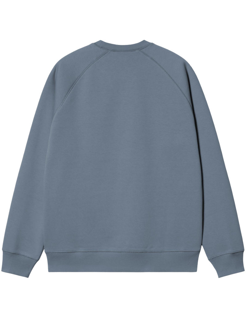 Carhartt Wip Chase Sweatshirt Icesheet Gold Back