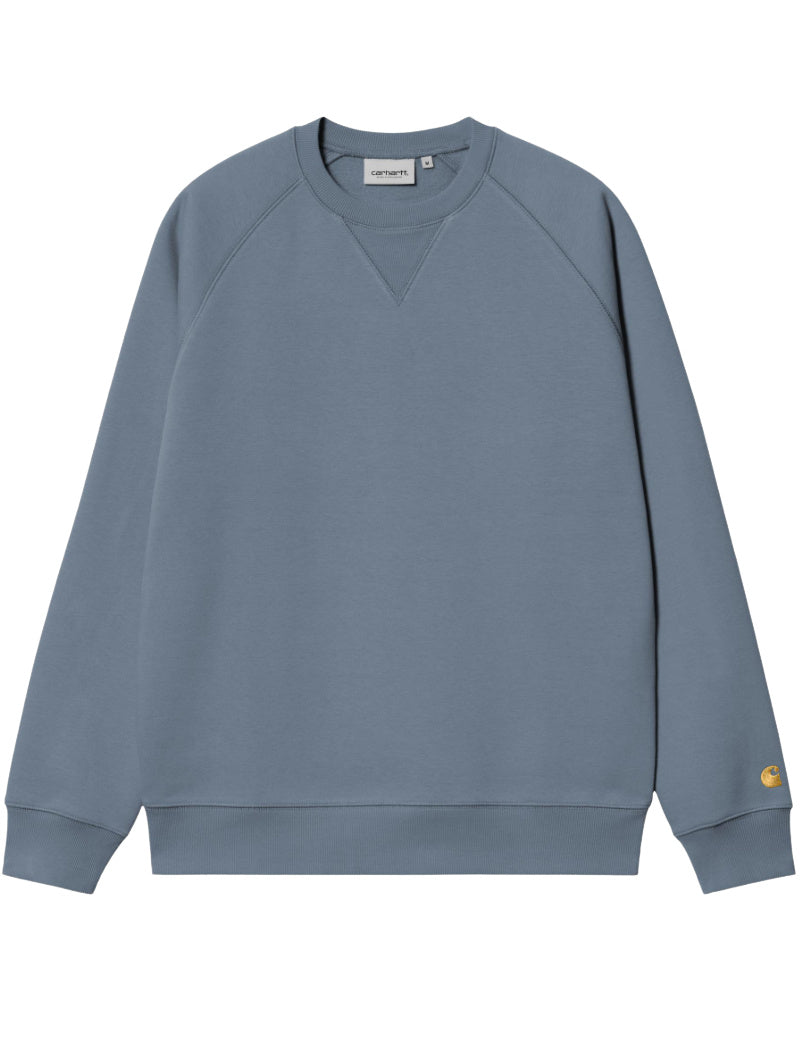 Carhartt Wip Chase Sweatshirt Icesheet Gold Front