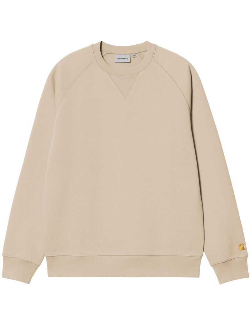 Carhartt Wip Chase Sweatshirt Fleur De Sel Gold