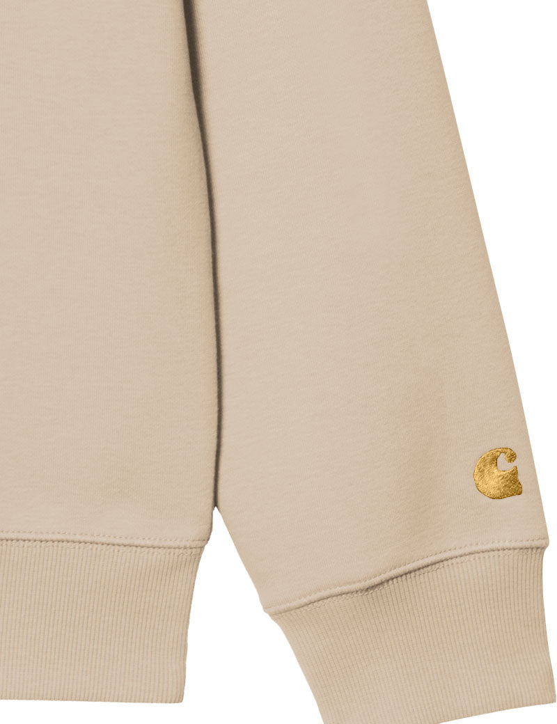 Carhartt Wip Chase Sweatshirt Fleur De Sel Gold