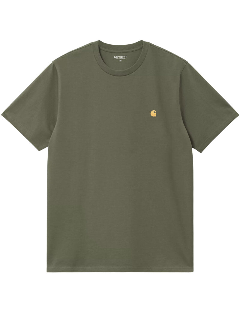 Carhartt Wip Chase Short Sleeve T-Shirt Leaf Gold