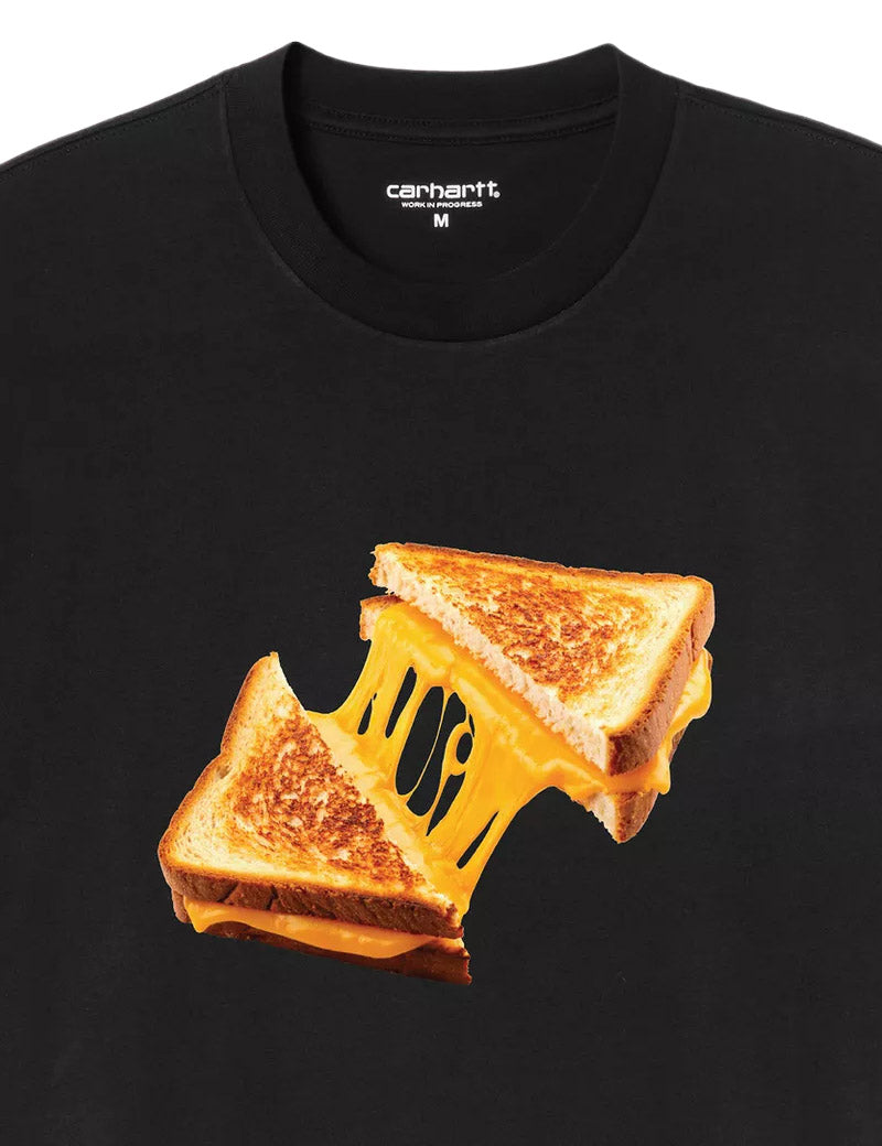 Carhartt WIP S/S Cheese Toast T-Shirt Black Close Up