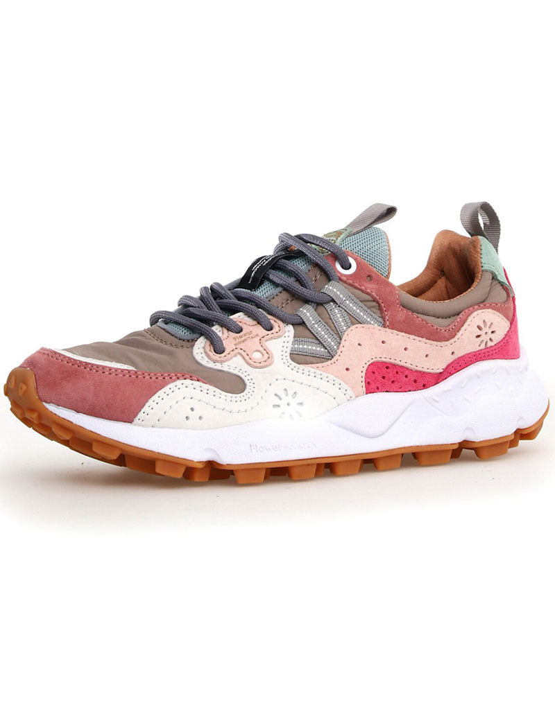 Flower Mountain Yamano 3 Women Suede Knitted Mesh Cipria Multi
