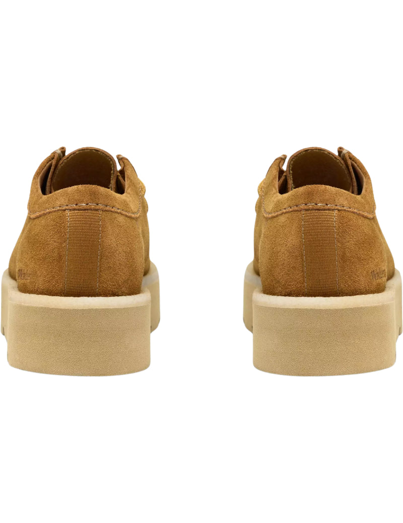 Clarks Meare Walla Shoes Bronze Suede Heel