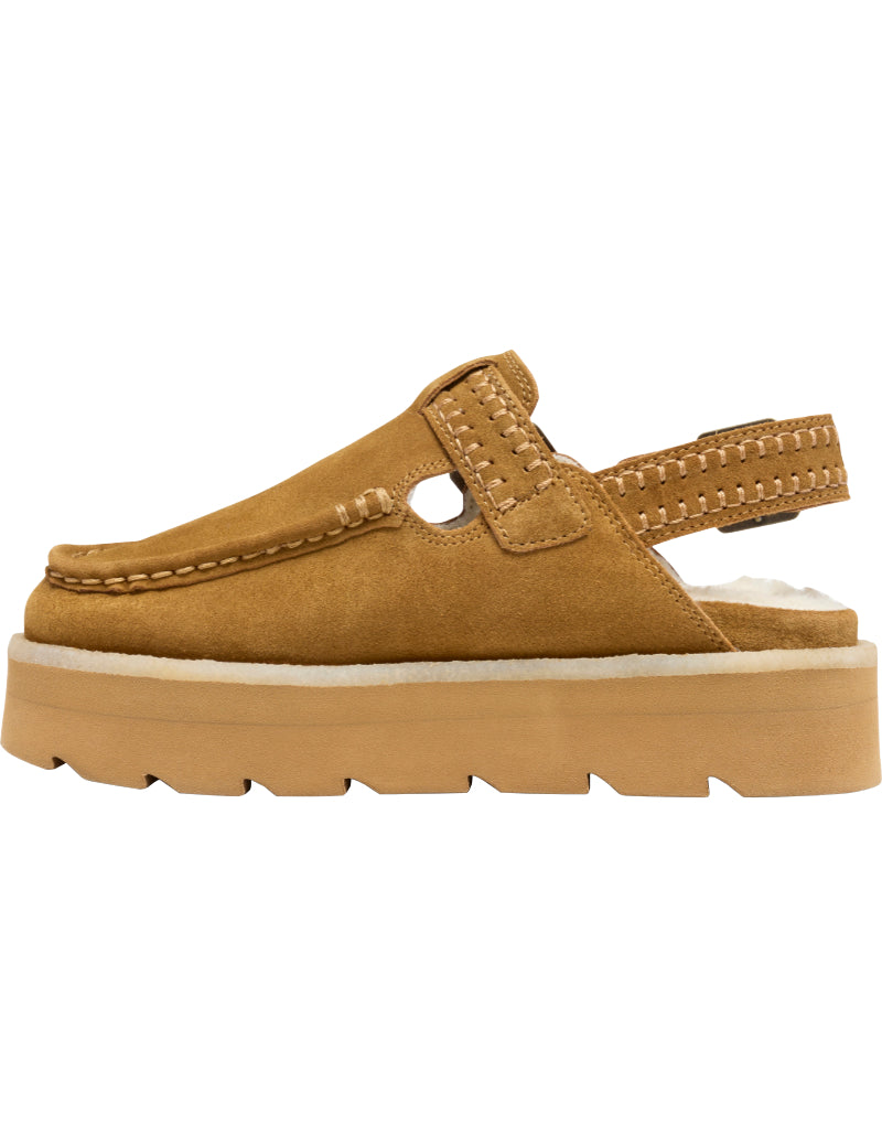 Clarks Originals Meare Easy Sandal Mid Brown Interest Instep