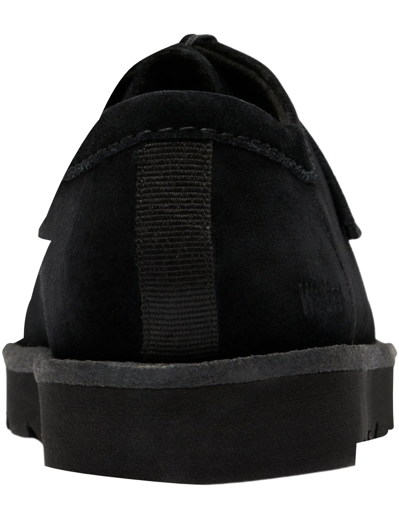 Clarks Originals Meare Walla Shoes Black Suede Men's Heel