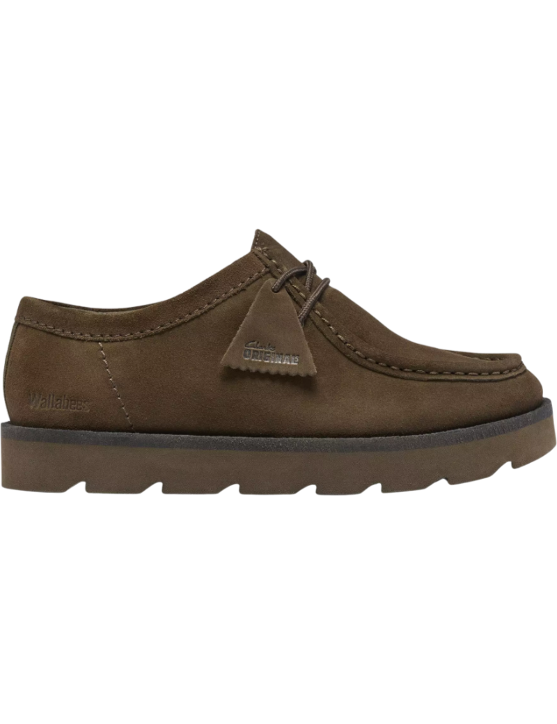 Clarks Originals Meare Walla Shoes Dark Olive Suede Men's