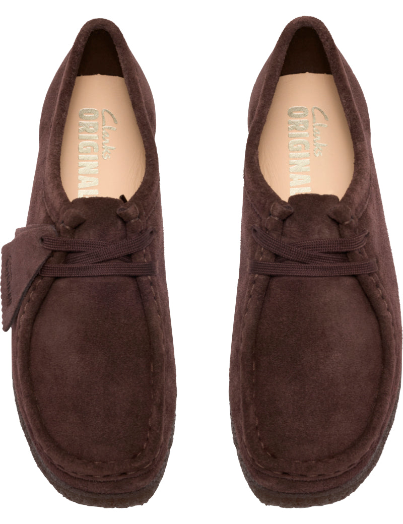 Clarks Originals Wallabee Shoes Chocolate Suede Women's Insole