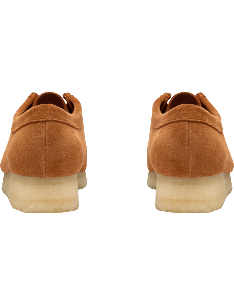 Clarks Originals Wallabee Shoes Ginger Suede Women's Side Heel