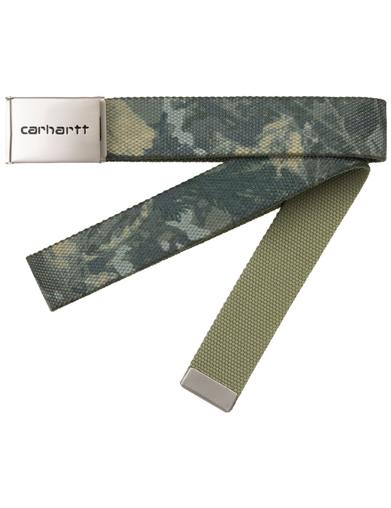 Carhartt Wip Clip Belt Chrome Camo Combi Green