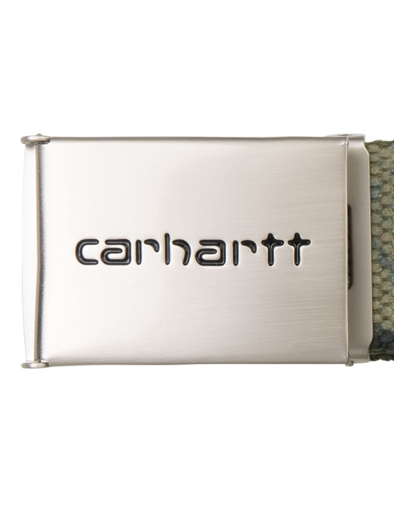 Carhartt Wip Clip Belt Chrome Camo Combi Green