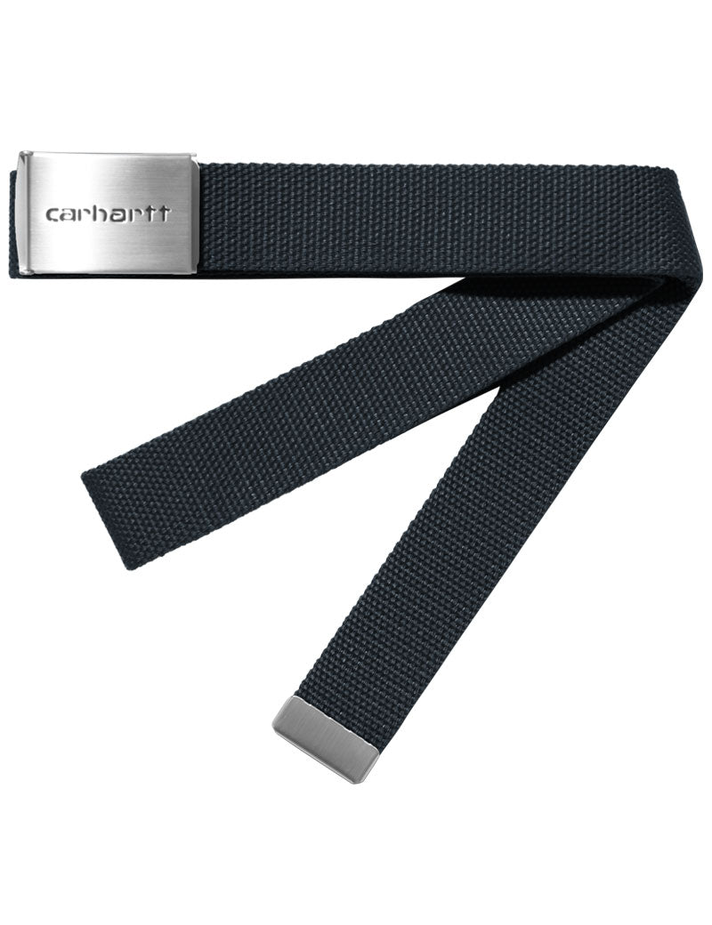 Carhartt Wip Clip Belt Chrome Deep Night