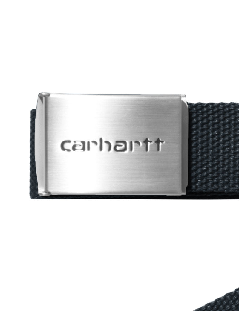 Carhartt Wip Clip Belt Chrome Deep Night