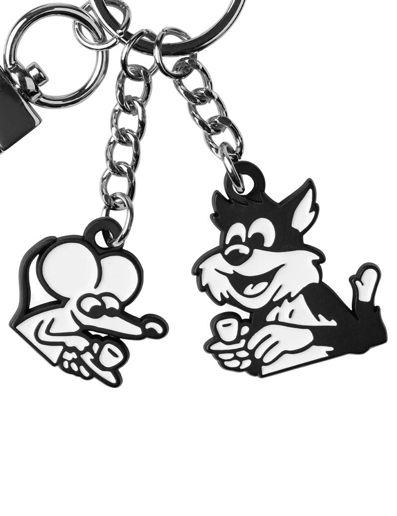 Carhartt WIP Coffee Break Keychain Black White Close