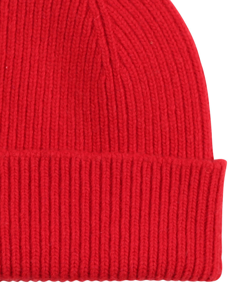 Colorful Standard Merino Wool Beanie Scarlet Red Knit