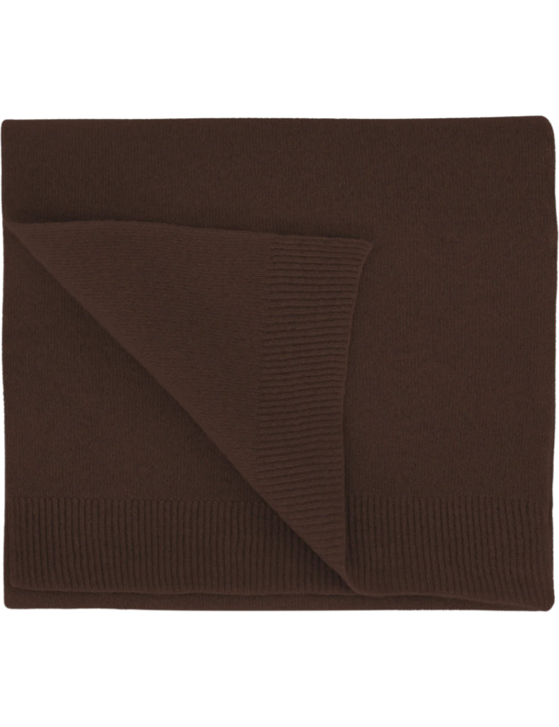 Colorful Standard Merino Wool Scarf Coffee Brown
