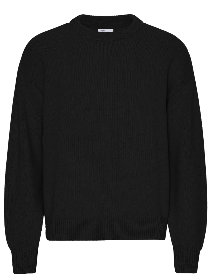 Colorful Standard Oversized Merino Wool Crew Jumper Deep Black