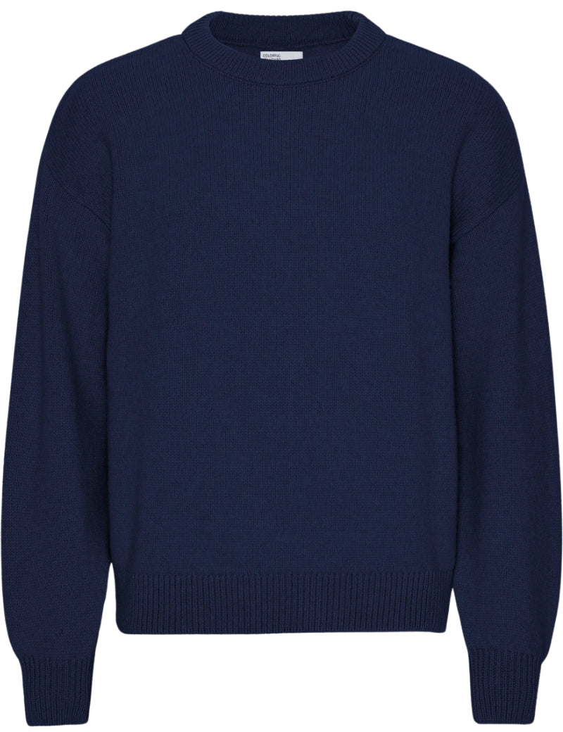 Colorful Standard Oversized Merino Wool Crew Jumper Marine Blue