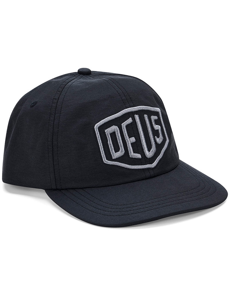Deus Ex Machina Shield Nylon Cap Black Front