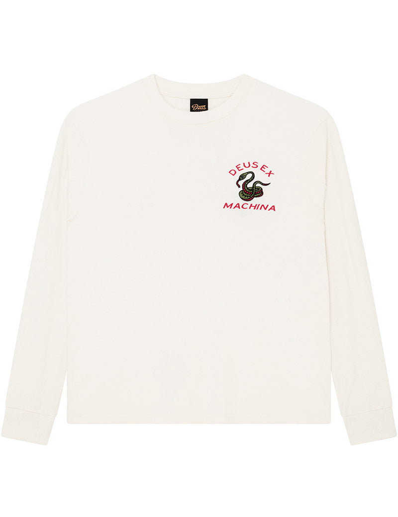 Deus Ex Machina Danger Noodle Long Sleeve Tee Dirty White Front