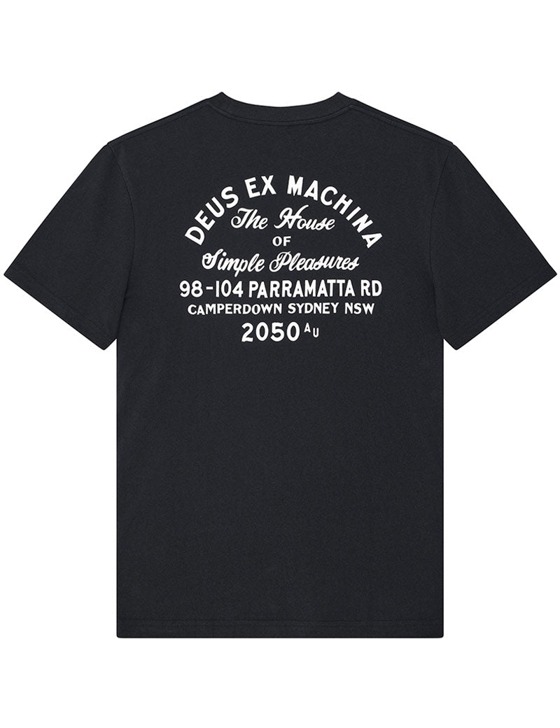 Deus Ex Machina Drovers Dog Tee Black Back View