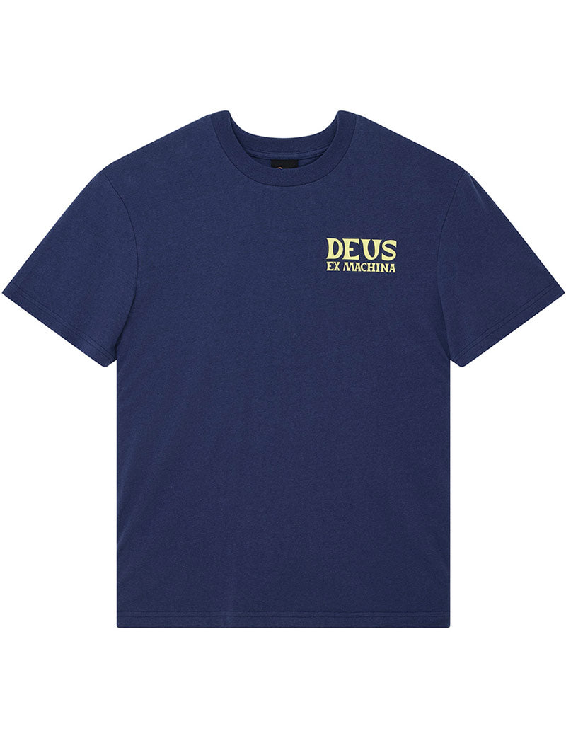 Deus Ex Machina Chinook Tee Mechanic Blue Front