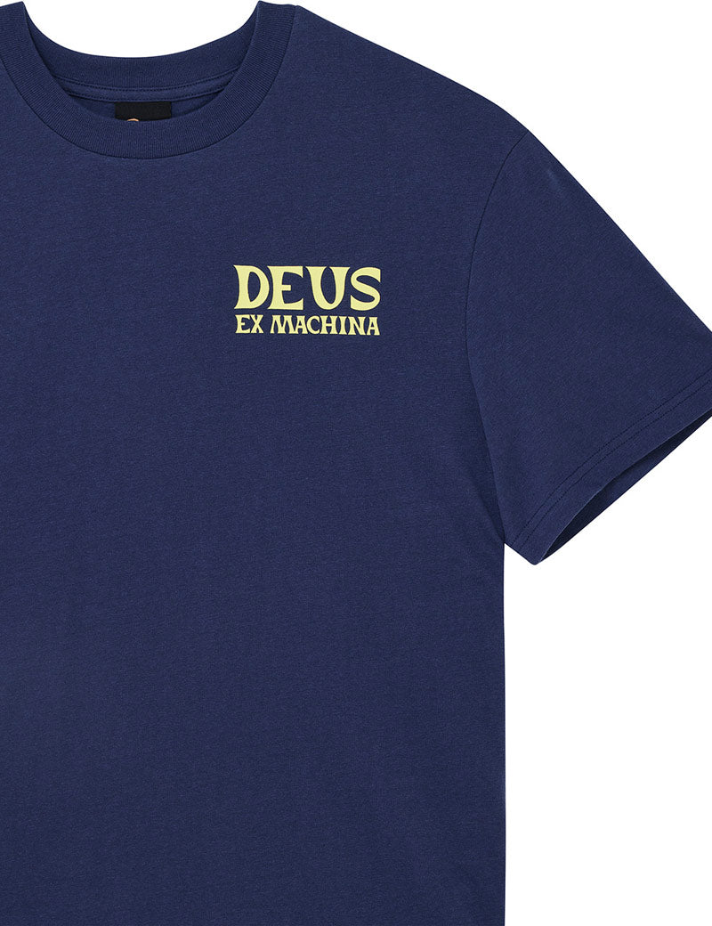 Deus Ex Machina Chinook Tee Mechanic Blue Chest