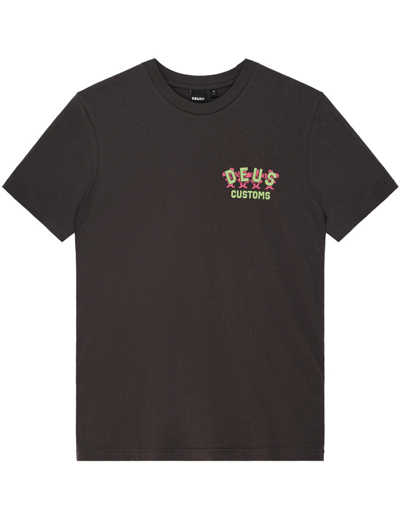 Deus Ex Machina Fancy Pansy Tee Anthracite Front