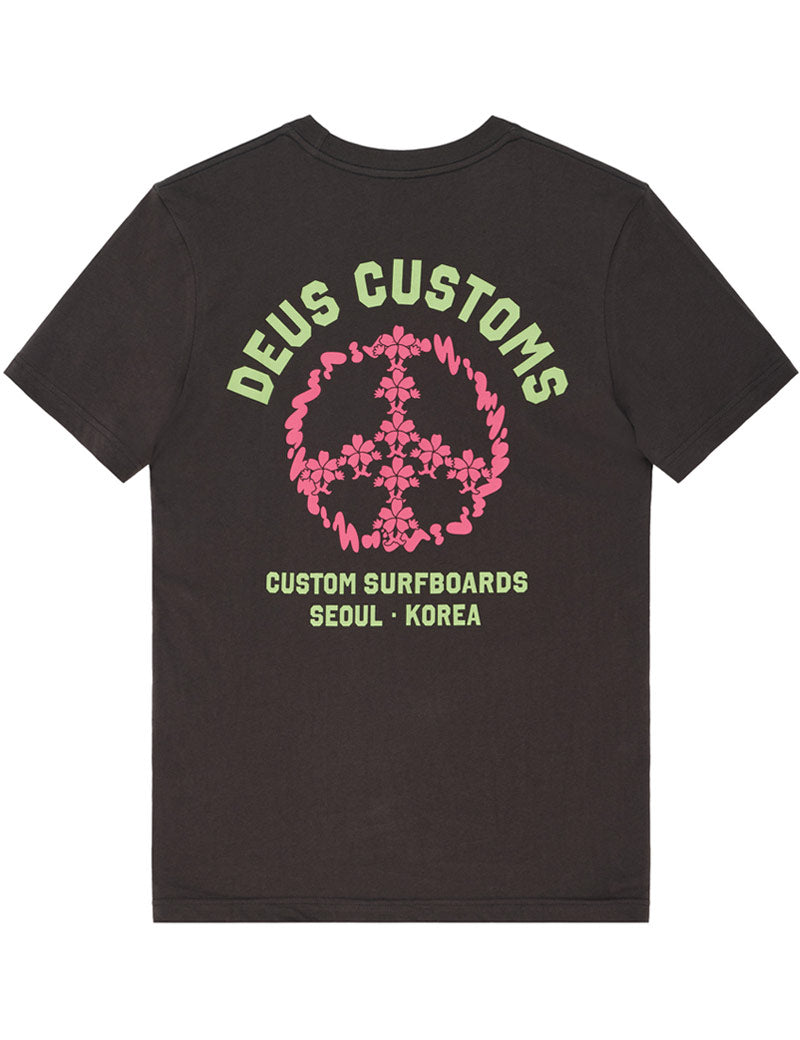 Deus Ex Machina Fancy Pansy Tee Anthracite Back