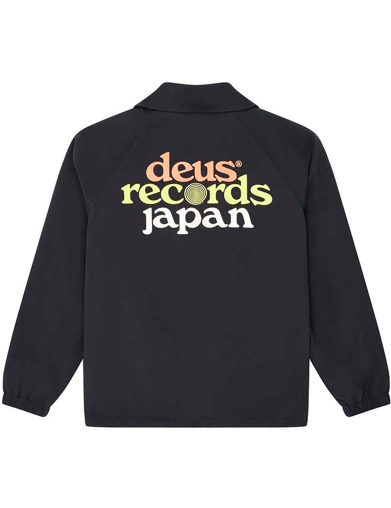Deus Ex Machina Strata Coach Jacket Black Back