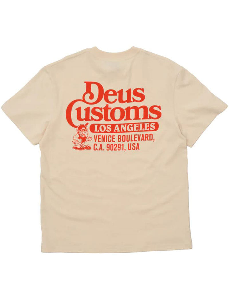 Deus Ex Machina Raptor T-Shirt Dirty White