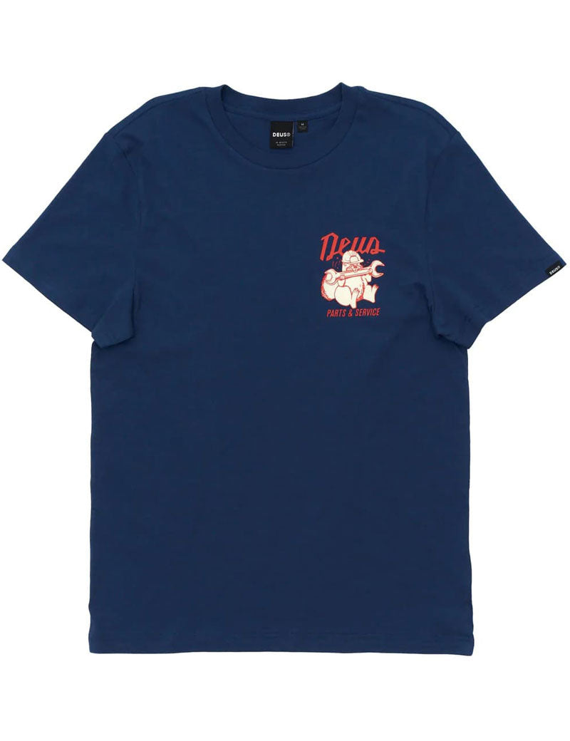 Deus Ex Machina Overbite T-Shirt Mechanic Blue