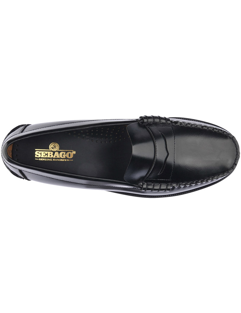 Sebago Classic Dan Leather Loafer Black Top View