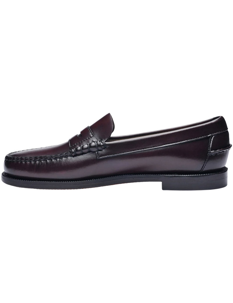 Sebago Classic Dan Leather Loafer Brown Burgundy Inside View