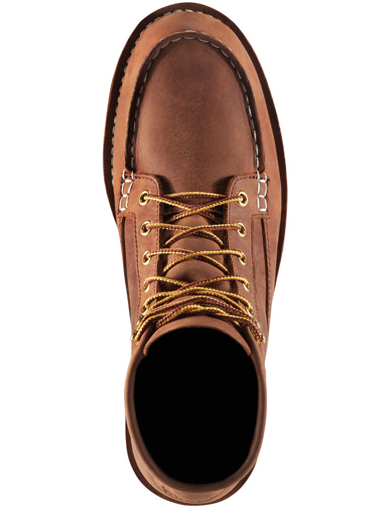 Danner Bull Run 6'' Moc Toe Boots Tobacco Lace View