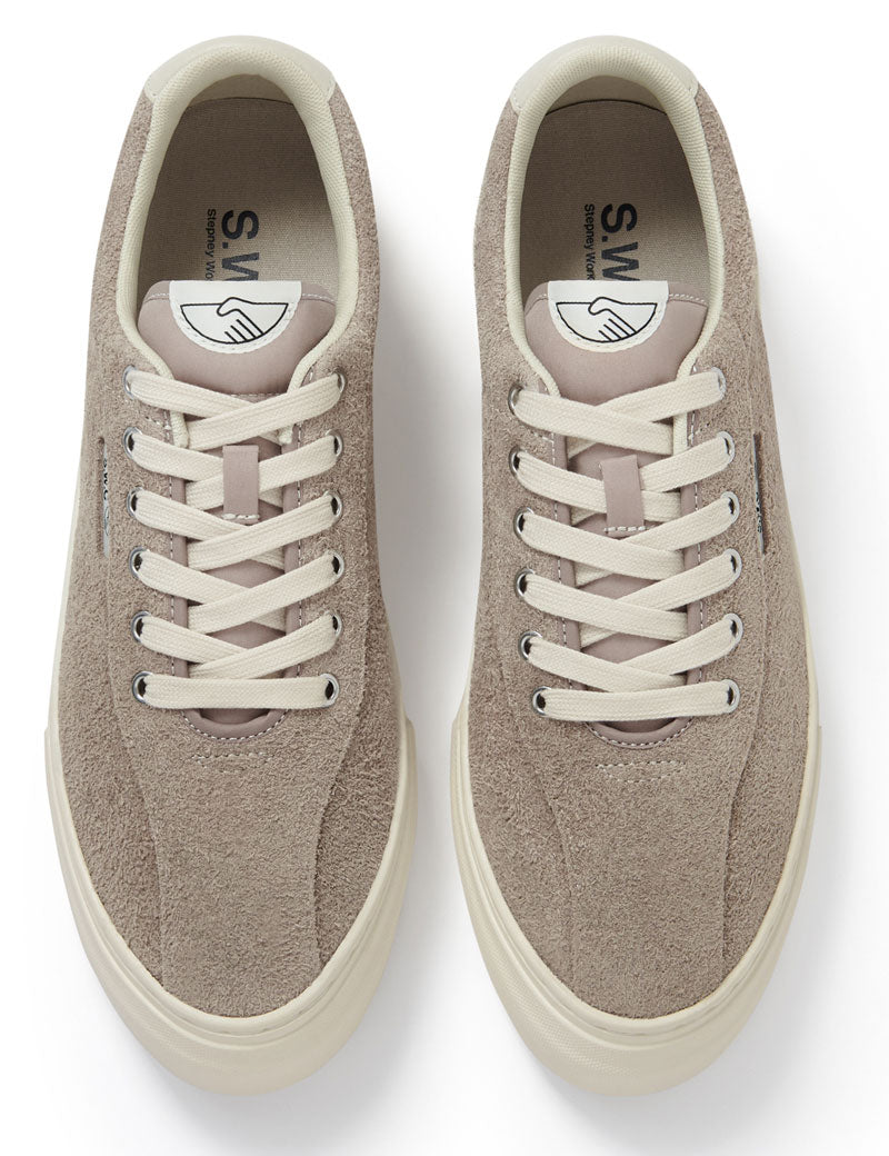 Stepney Workers Club Dellow 02 Cup Trainers Raw Suede Taupe