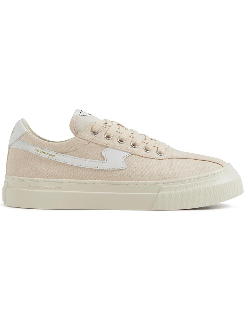 Stepney Worker Club Dellow S-Strike Cup Canvas Trainers Ecru, White