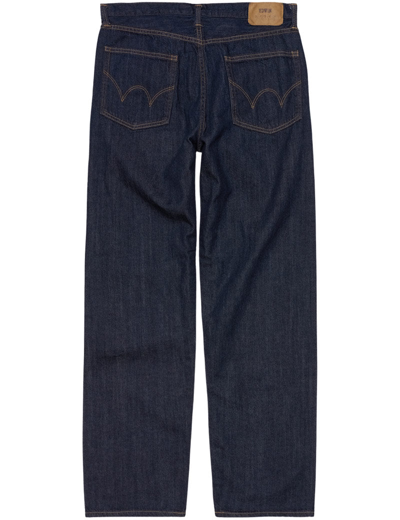 Edwin Loose Fit Jeans Blue Rinsed Back View