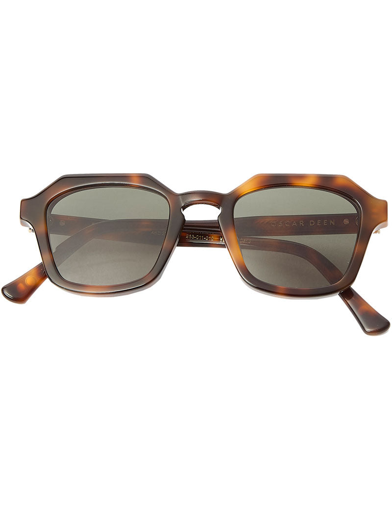 Oscar Deen Diego Tortoise Green Sunglasses
