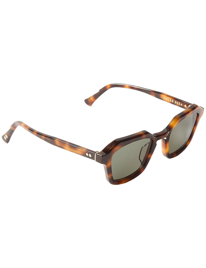 Oscar Deen Diego Tortoise Green Sunglasses