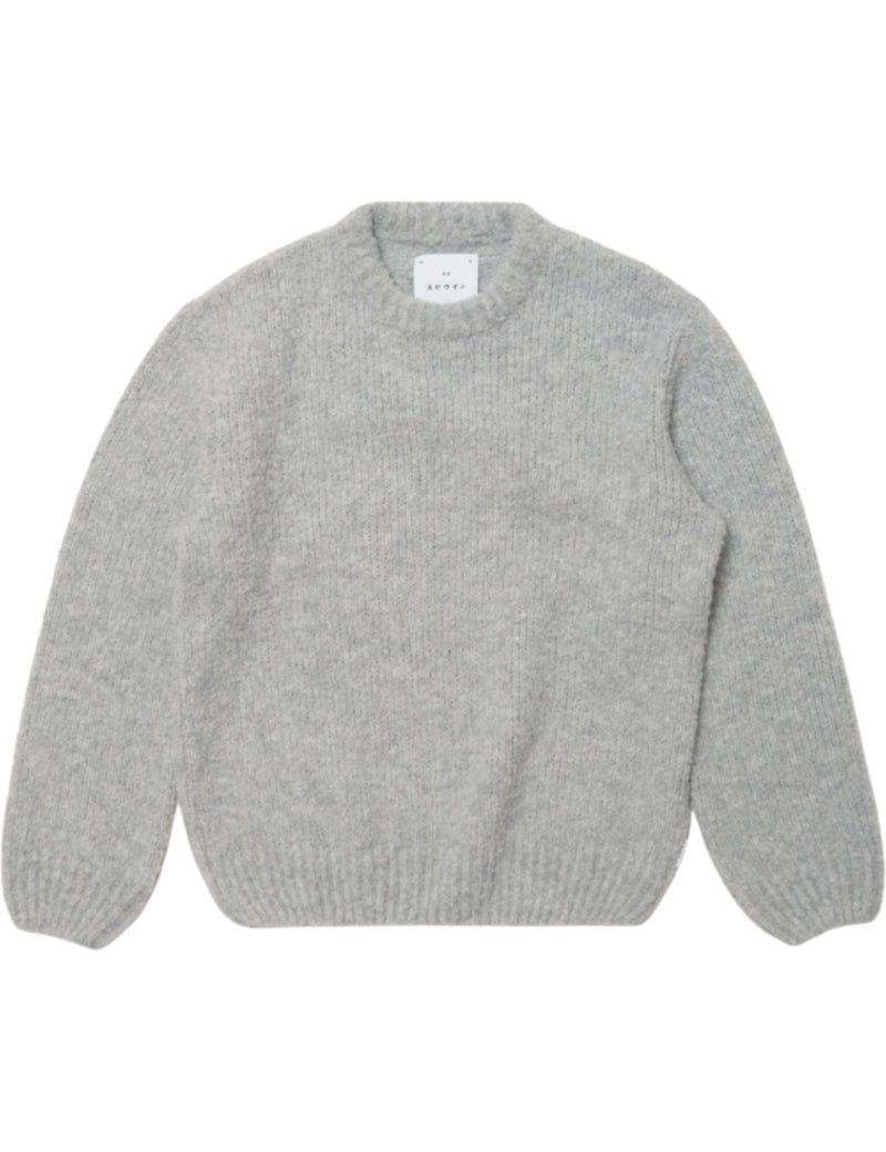 Edwin Dun Textured Sweater Grey