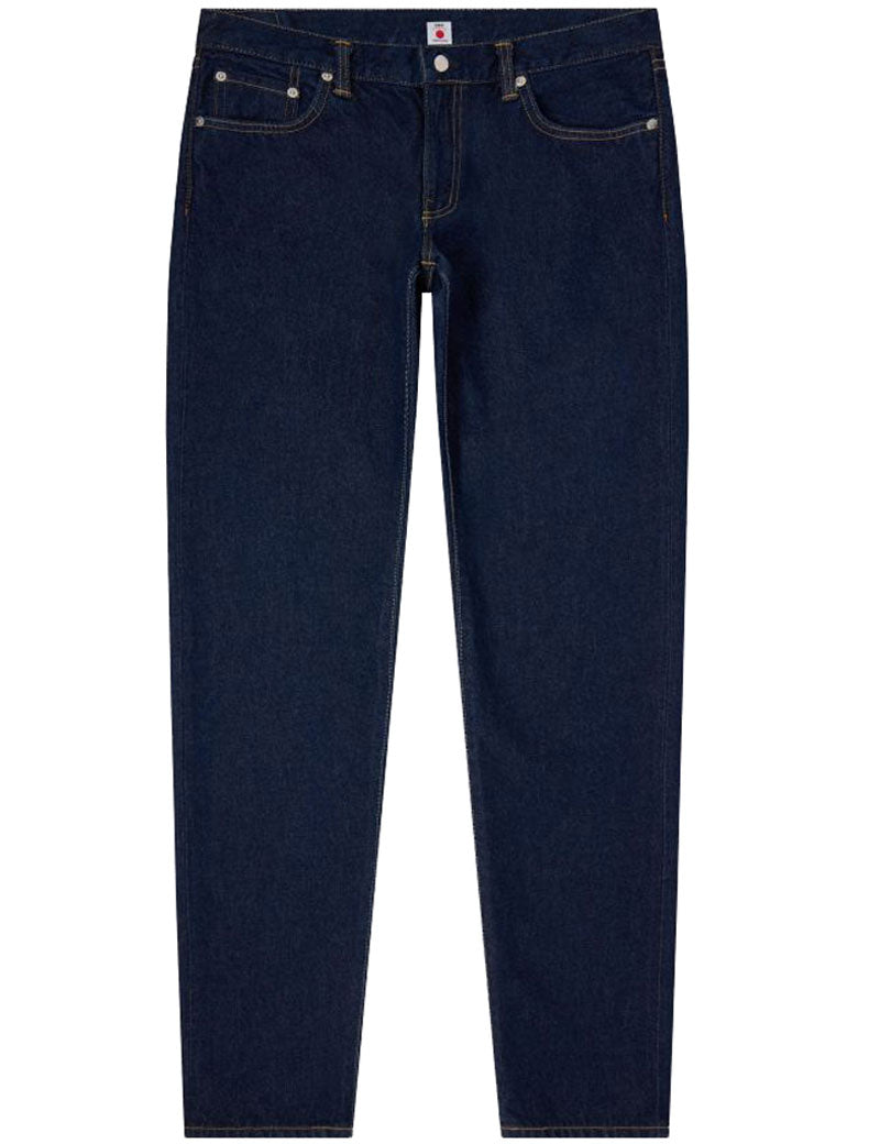 Edwin Regular Tapered Jeans Kaihara Blue Rinsed Front