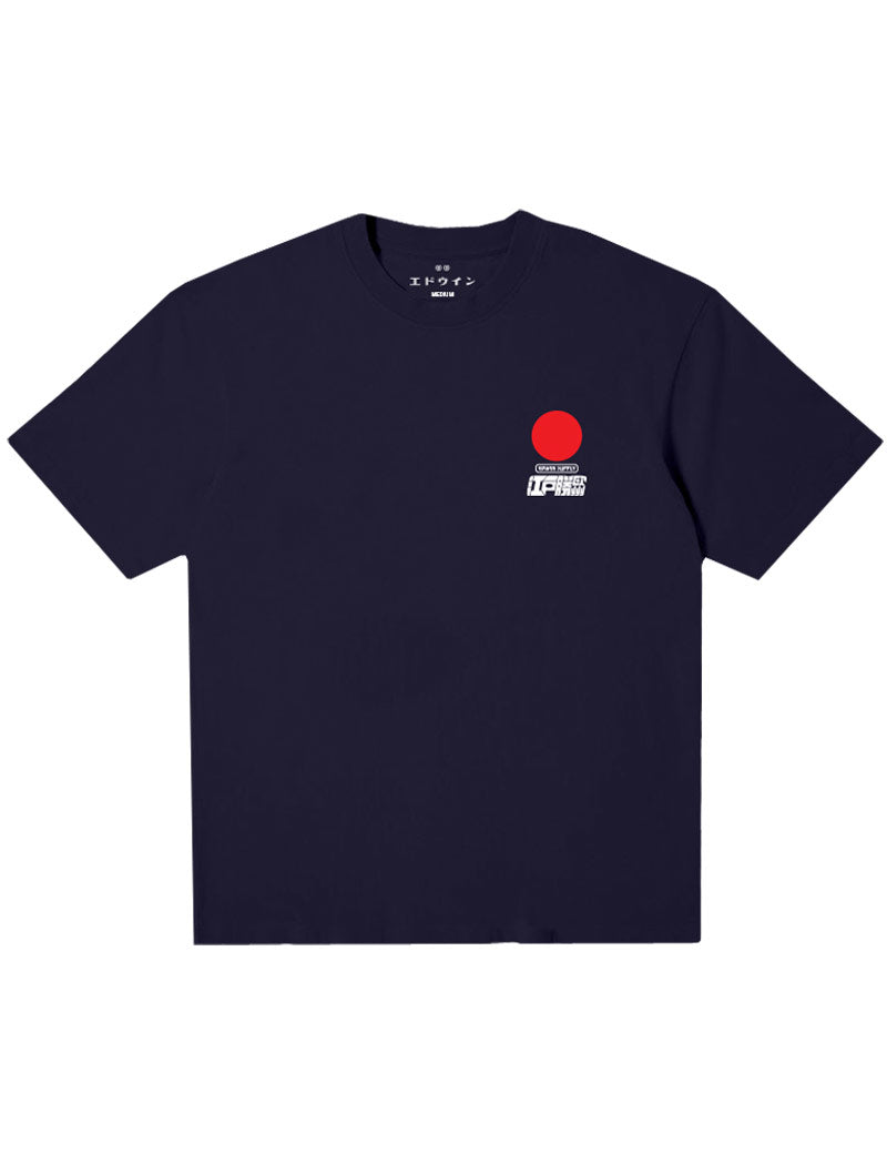Edwin Sun T-Shirt Maritime Blue Front